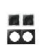 Steckdosen Set McPower Flair Beginner 2S matt schwarz 3-teilig