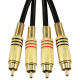 High-End Cinch-Kabel RCA-Gold 1,5 m