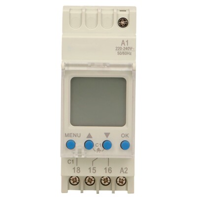 Digitale Zeitschaltuhr 52 Programme max. 2.300W DIN TH-35mm