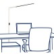 LED-Schreibtisch-Stehleuchte ROLF KERN „Clever-Pro“ mit Touch Display PIR & Tageslicht-Sensor