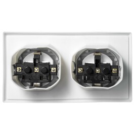 Steckdosen Set McPower Flair Beginner 2S-IP44 3-teilig weiß IP44