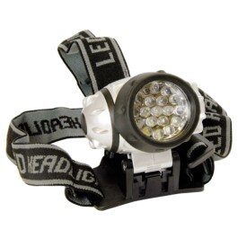 LED-Stirnlampe TL-19 pro mit 19 LEDs inkl. 3x AAA-Batterien