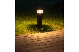 LED Solar Wegeleuchte SWL-AS30 IP44 warmweiß 3000K PIR Sensor 30cm