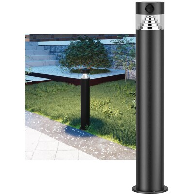 LED Solar Wegeleuchte SWL-AS50 IP44 warmweiß 3000K PIR Sensor 50cm