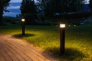 LED Solar Wegeleuchte SWL-AS50 IP44 warmweiß 3000K PIR Sensor 50cm