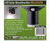 LED Solar Wandleuchte SWL-AS500 IP44 warmweiß 3000K PIR Sensor