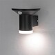 LED Solar Wandleuchte SWL-AS500 IP44 warmweiß 3000K PIR Sensor