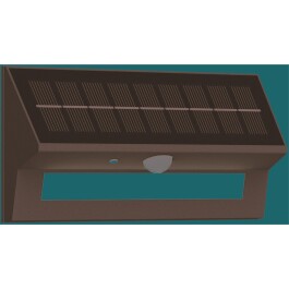LED Solar Wandleuchte SWL-AS400 IP44 warmweiß 3000K PIR Sensor