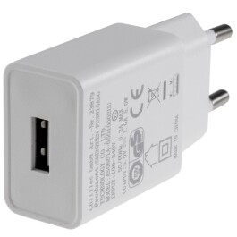 Stecker-Netzteil mit USB CTN-0510 Ein 110-240V~ Aus 5V= 1A 5W weiß