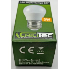 LED Tropfenlampe E27  promo warmweiß 120° 230V 5W 495lm 3000k