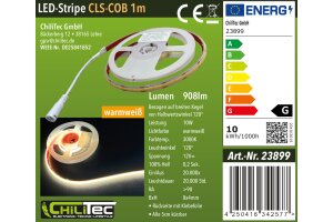 LED-Stripe CLS-COB V2 1m warmweiß 12V 10W  908 Lumen