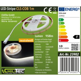 LED-Stripe CLS-COB V2 1m neutralweiß 12V 10W  958 Lumen