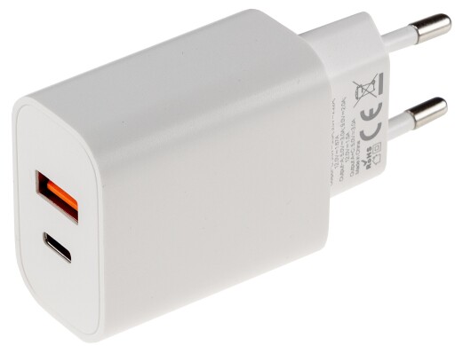 Stecker-Netzteil mit USB CTN-0522 A-C 20W 5,0V/3,0A 9,0V/2,0A 12,0V/1,67A=