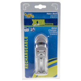 Akku-Ladegerät USB für 2x Micro AAA/Mignon AA