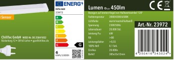 LED Unterbauleuchte Delgada 380 CCT 230V 38cm IR-Sensor 3000k - 6500k