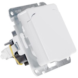 DELPHI Schutzkontakt-Steckdose IP40 250V~/ 16A mit Deckel...