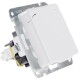 DELPHI Schutzkontakt-Steckdose IP40 250V~/ 16A mit Deckel UP weiß