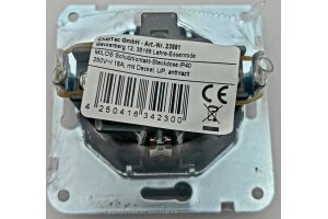 MILOS Schutzkontakt-Steckdose IP40 250V~/ 16A mit Deckel UP anthrazit