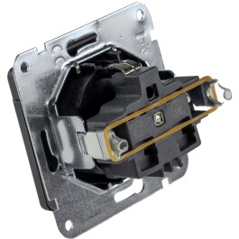 MILOS Schutzkontakt-Steckdose IP40 250V~/ 16A mit Deckel UP anthrazit