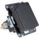 MILOS Schutzkontakt-Steckdose IP40 250V~/ 16A mit Deckel UP anthrazit