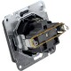 MILOS Schutzkontakt-Steckdose IP40 250V~/ 16A mit Deckel UP anthrazit