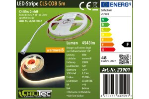 LED-Stripe CLS-COB V2 5m warmweiß 12V 48W  4543 Lumen