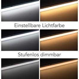 LED Unterbauleuchte Delgada 600 CCT 230V 60cm IR-Sensor 3000k - 6500k