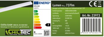 LED Unterbauleuchte Delgada 600 CCT 230V 60cm IR-Sensor 3000k - 6500k