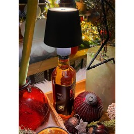 LED Akku Flaschenleuchte warmweiß USB-C ØxH 10x12cm