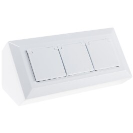 2-fach Steckdosenblock USB-A+C weiß 250V~/ 16A USB...