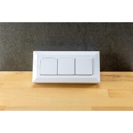2-fach Steckdosenblock USB-A+C weiß 250V~/ 16A USB 3,1A PD mit Klappen