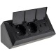 2-fach Steckdosenblock USB-A+C schwarz 250V~/ 16A USB 3,1A PD mit Klappen