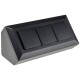 2-fach Steckdosenblock USB-A+C schwarz 250V~/ 16A USB 3,1A PD mit Klappen