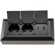 2-fach Steckdosenblock USB-A+C schwarz 250V~/ 16A USB 3,1A PD mit Klappen