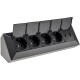 4-fach Steckdosenblock USB-A+C schwarz 250V~/ 16A USB 3,1A PD mit Klappen