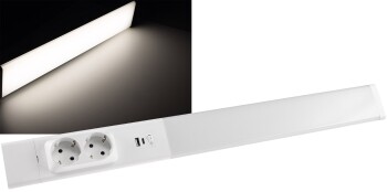 LED Unterbauleuchte Arusha weiß USB A+C PD 60cm...