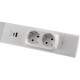 LED Unterbauleuchte Arusha weiß USB A+C PD 60cm Licht neutralweiß