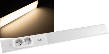 LED Unterbauleuchte Arusha weiß USB A+C PD 60cm...