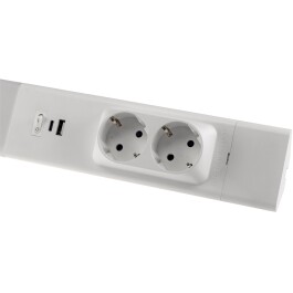 LED Unterbauleuchte Arusha weiß USB A+C PD 60cm Licht warmweiß
