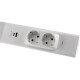 LED Unterbauleuchte Arusha weiß USB A+C PD 60cm Licht warmweiß