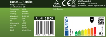 LED Unterbauleuchte Arusha schwarz USB A+C PD 60cm Licht warmweiß