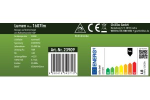LED Unterbauleuchte Arusha schwarz USB A+C PD 60cm Licht warmweiß
