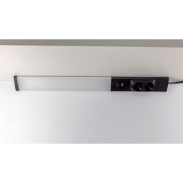 LED Unterbauleuchte Arusha schwarz USB A+C PD 60cm Licht warmweiß