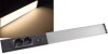 LED Unterbauleuchte Arusha schwarz USB A+C PD 60cm Licht warmweiß