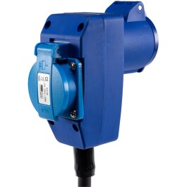 CEE Adapter auf Schutzkontakt-Stecker 230V H07RNF 3G2,5 1,5m Kabel