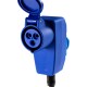 CEE Adapter auf Schutzkontakt-Stecker 230V H07RNF 3G2,5 1,5m Kabel
