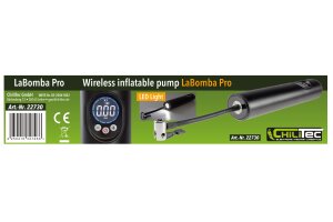 Hochleistungs Luftpumpe LaBomba Pro LiIon Akku Display