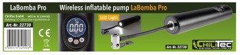 Hochleistungs Luftpumpe LaBomba Pro LiIon Akku Display