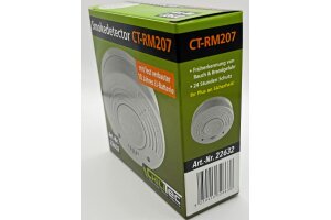 Rauchmelder CT-RM 207 DIN EN14604 integrierte 10 Jahres Lithium-Batterie