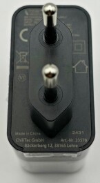 Stecker-Netzteil mit USB-C CTN-PD65 In 100-240V~ Out 5,0V/9,0V/12,0V= 65W